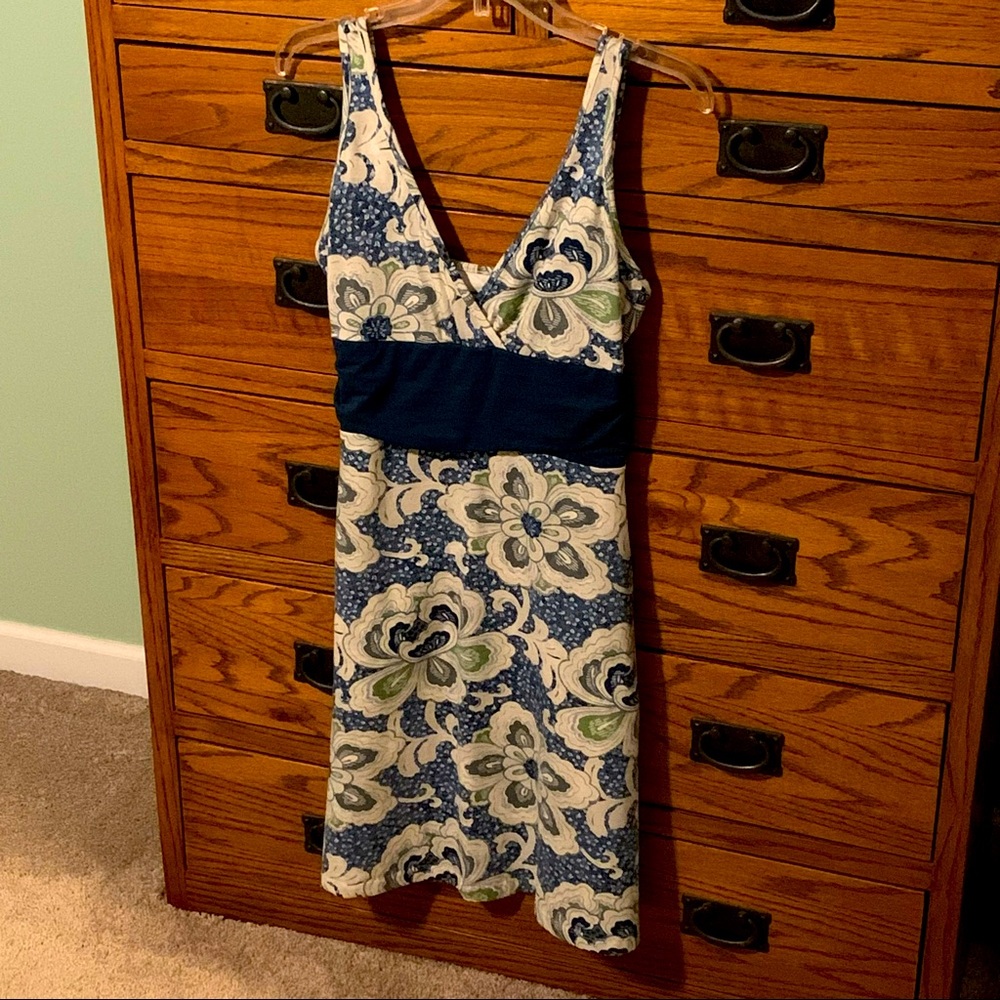 Patagonia sleeveless dress, flowered pattern